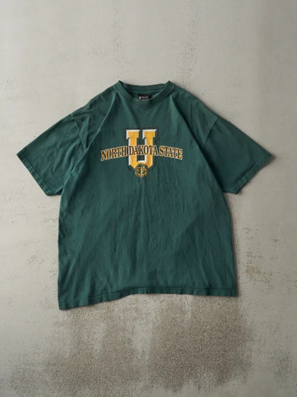 Vintage 90s Forest Green North Dakota State University Tee (L) sold by Rebalance Vintage