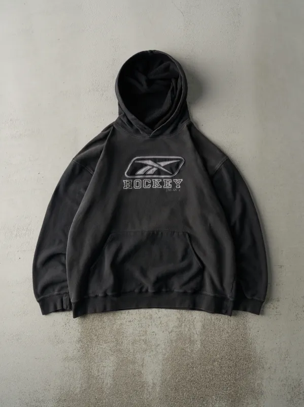 Vintage Y2K Black Embroidered Reebok Hockey Hoodie (M/L) sold by Rebalance Vintage