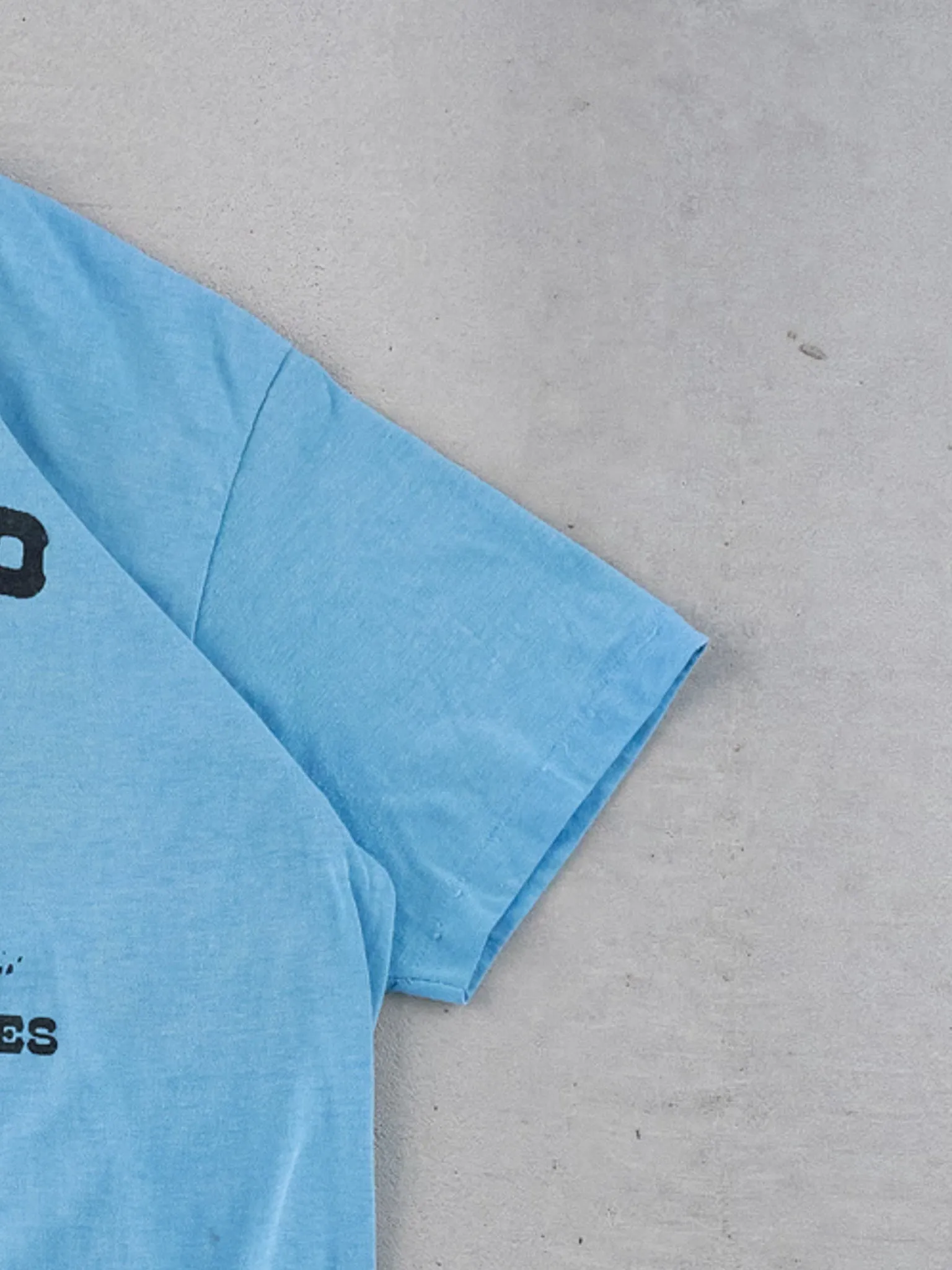 Vintage 70s Powder Blue Single Stitched Tallo Ho Horse Graphic Tee (XS) sold by Rebalance Vintage product image thumbnail 3