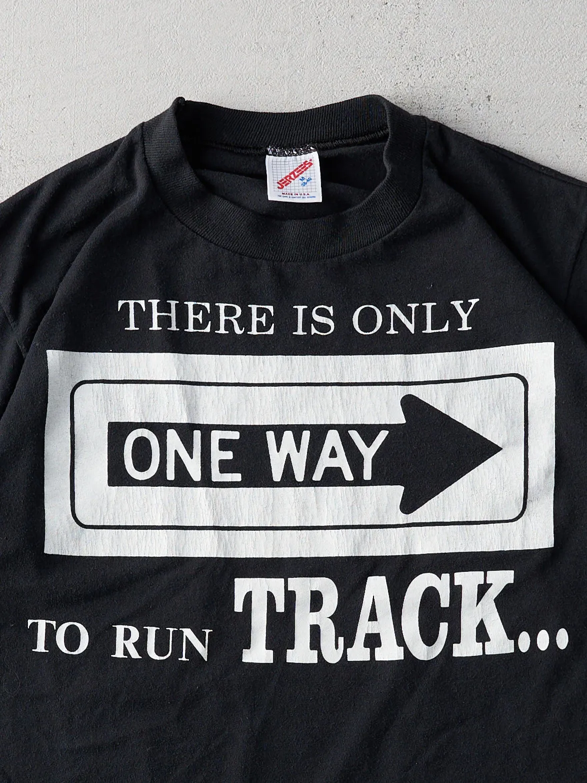 Vintage 80s Black "There Is Only One Way.." Single Stitch Tee (S) sold by Rebalance Vintage product image thumbnail 3
