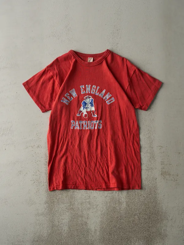 Vintage 90s Red New England Patriots Long Tee (S/M) sold by Rebalance Vintage