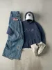 Vintage Y2K Mid Wash Motorcycle Riding Jeans (36x33) sold by Rebalance Vintage