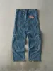 Vintage Y2K Mid Wash Motorcycle Riding Jeans (36x33) sold by Rebalance Vintage