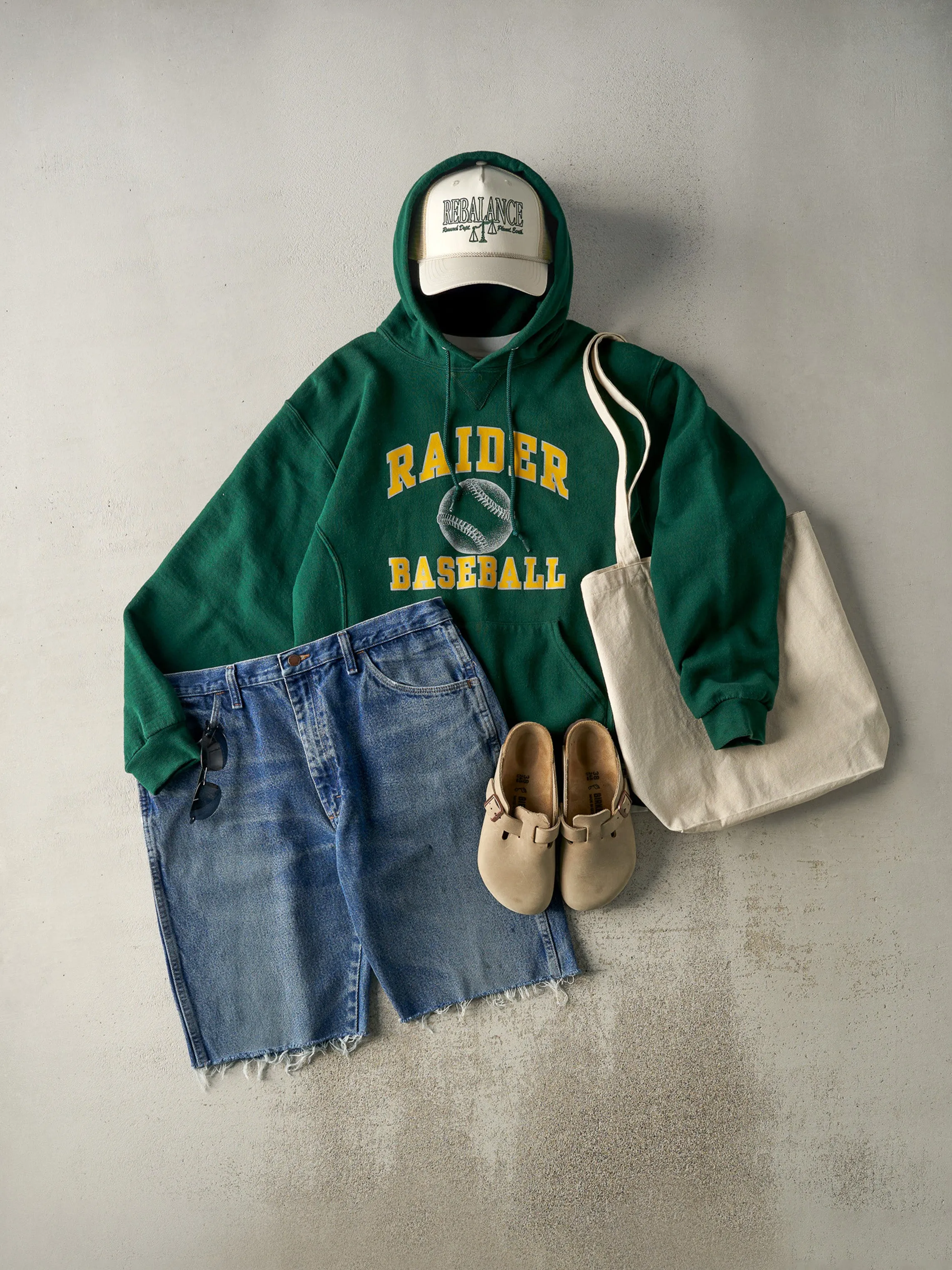 Vintage Y2K Mid Wash Rustler Cut Off Jean Shorts (35x10.5) sold by Rebalance Vintage product image thumbnail 2