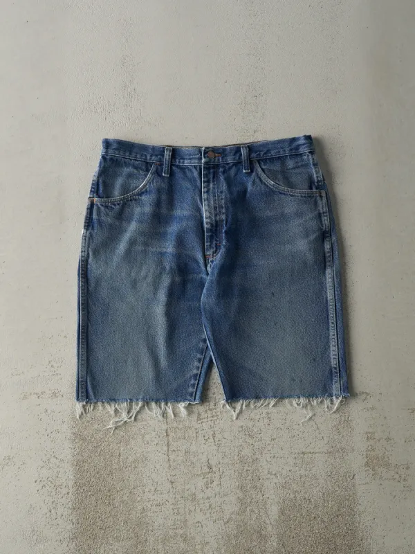 Vintage Y2K Mid Wash Rustler Cut Off Jean Shorts (35.5x10.5) sold by Rebalance Vintage
