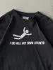 Vintage Y2K Black Stunts Slogan Tee (M) sold by Rebalance Vintage