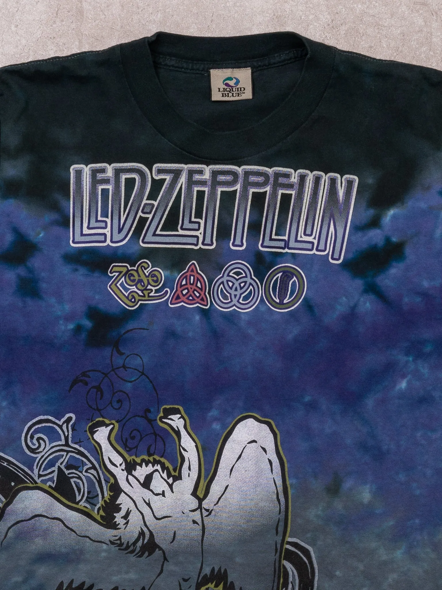 Vintage Rare Led Zeppelin Icarus x Liquid Blue Tee (S) sold by Rebalance Vintage product image thumbnail 2