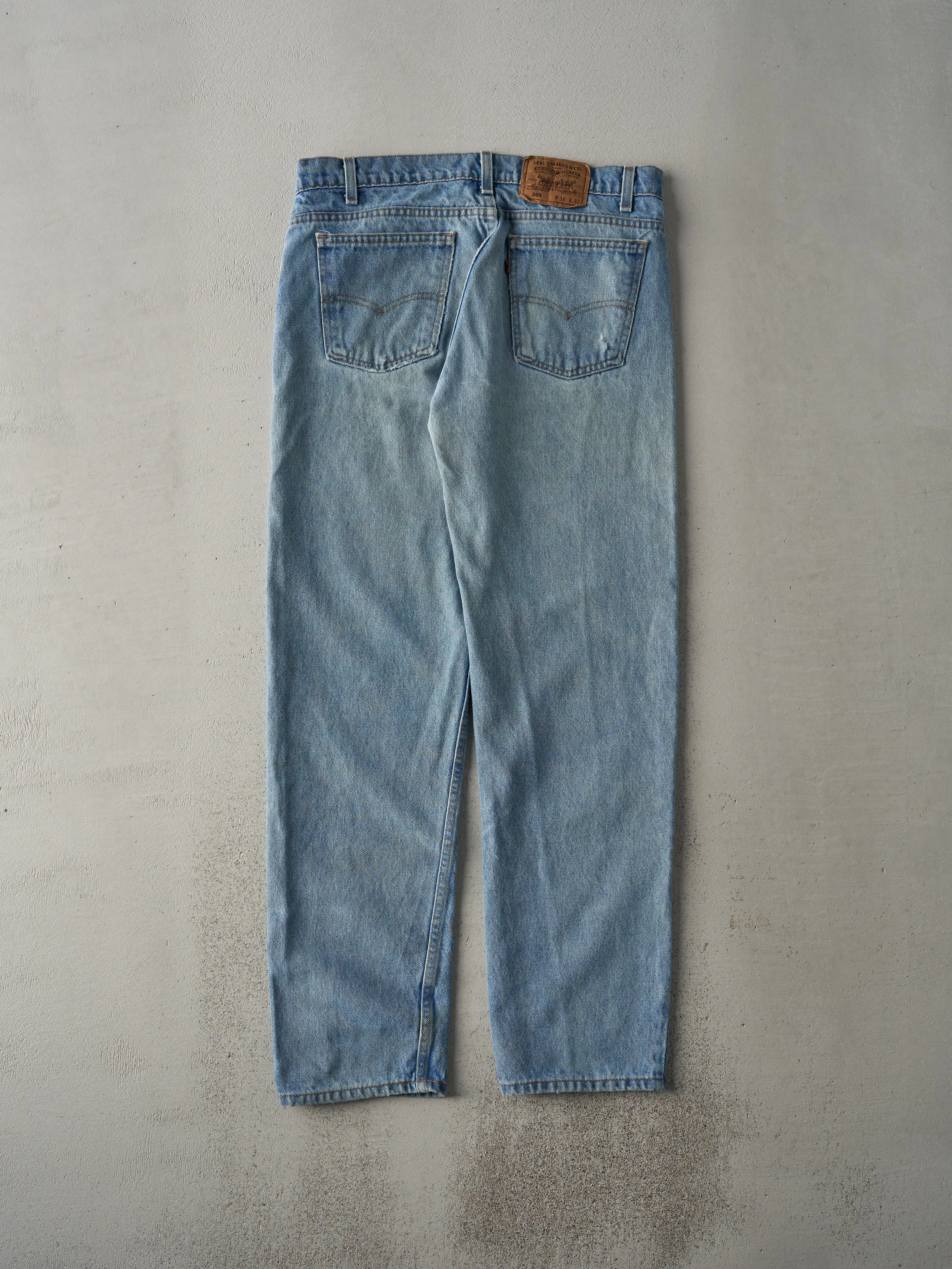 Vintage 80s Light Wash Levi's 505 Orange Tab Jeans (34x31) sold by Rebalance Vintage product image thumbnail 2