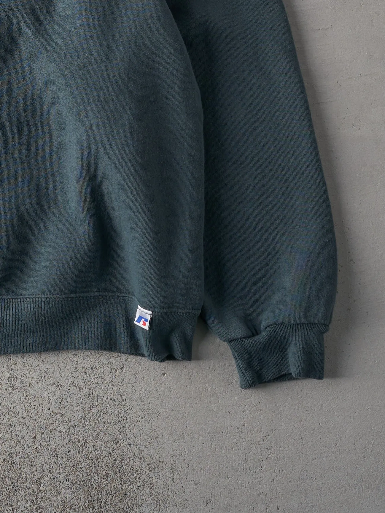 Vintage Faded Green Russell Athletics Blank Crewneck (XXL) sold by Rebalance Vintage product image thumbnail 3