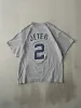 Vintage Y2K Grey New York Yankees Derek Jeter Player Tee (M) sold by Rebalance Vintage