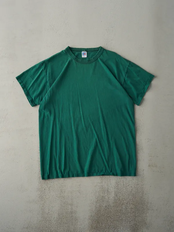 Vintage 90s Forest Green Russell Athletics Blank Tee (M) sold by Rebalance Vintage