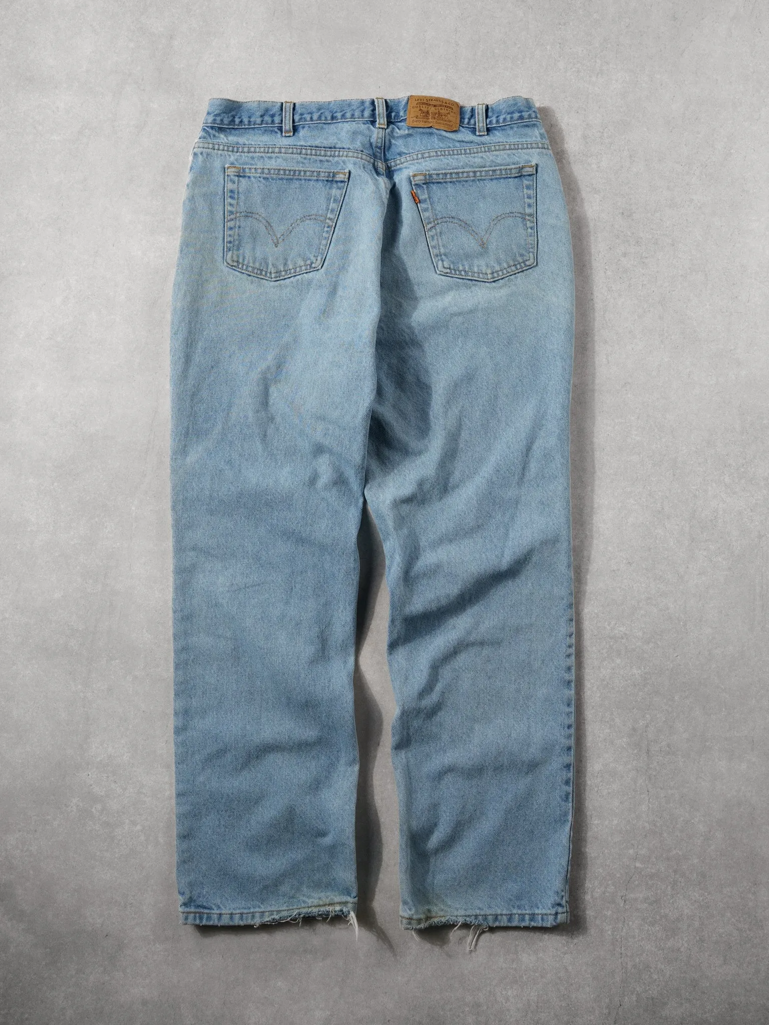 Vintage 70s Light Blue Levi's Denim Jeans (36x30) sold by Rebalance Vintage product image thumbnail 2