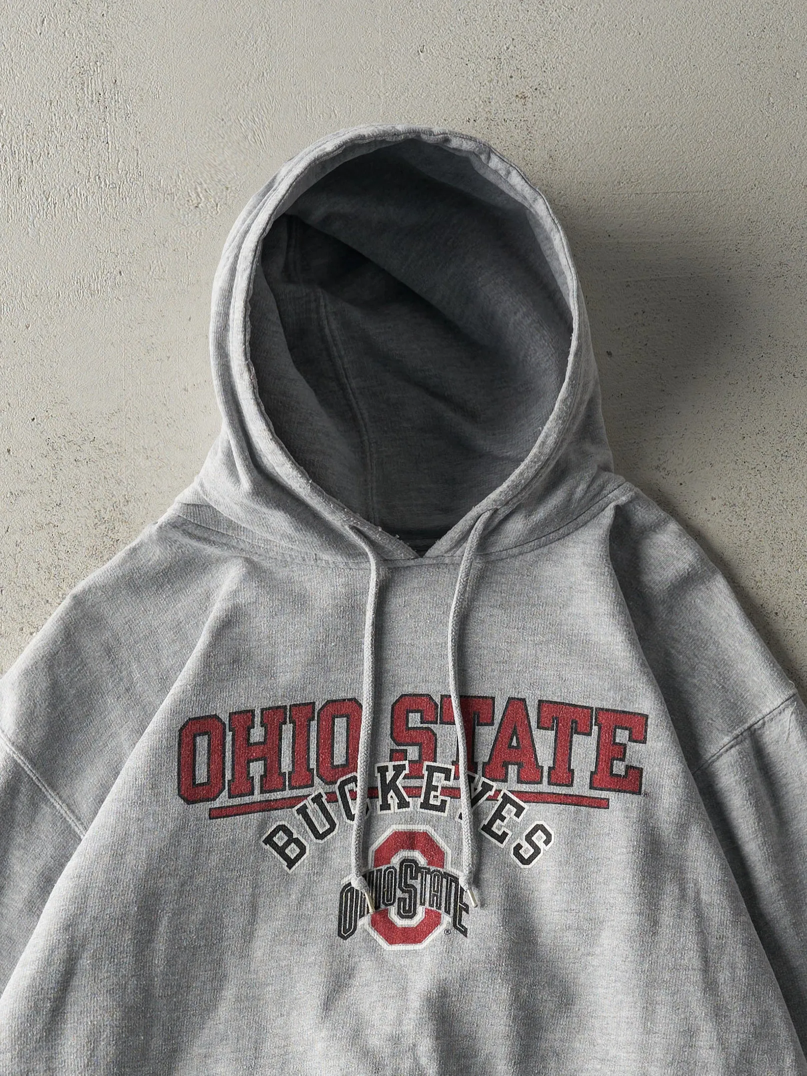 Vintage Y2K Grey Ohio State Buckeyes Hoodie (L) sold by Rebalance Vintage product image thumbnail 2