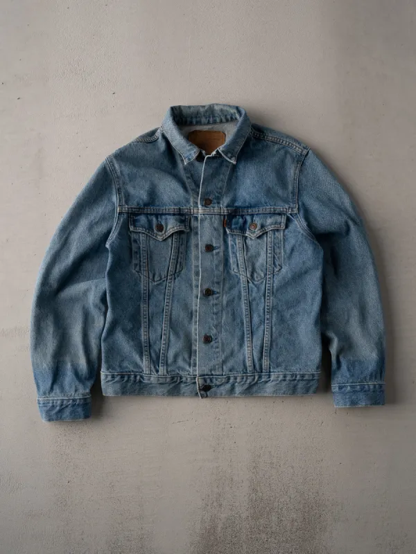 Vintage 70s Light Wash Orange Tab Levi's Type 3 Denim Jacket (S) sold by Rebalance Vintage