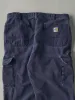 Vintage Y2K Navy Blue Dungaree Fit Carhartt Fire Resistant Light Weight Cargo Work Pants (36x30) sold by Rebalance Vintage