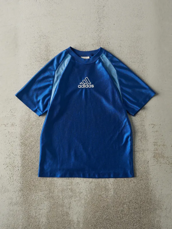 Vintage Y2K Blue Adidas Soccer Jersey (XS) sold by Rebalance Vintage