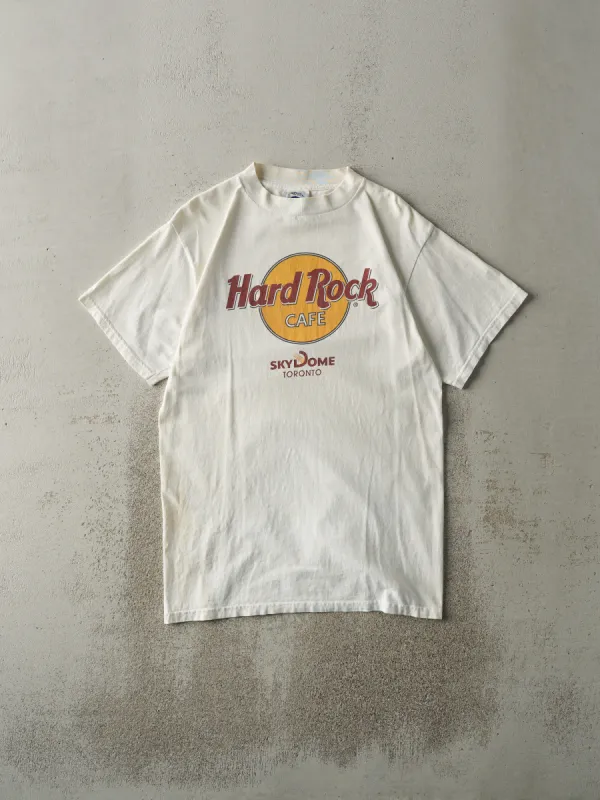 Vintage 90s White Hard Rock Cafe Sky Dome Toronto Tee (S/M) sold by Rebalance Vintage