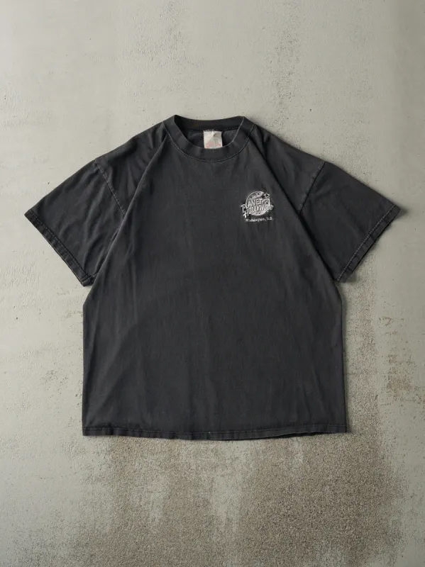 Vintage 91' Black Washington DC Planet Hollywood Embroidered Tee (L) made by Rebalance Vintage