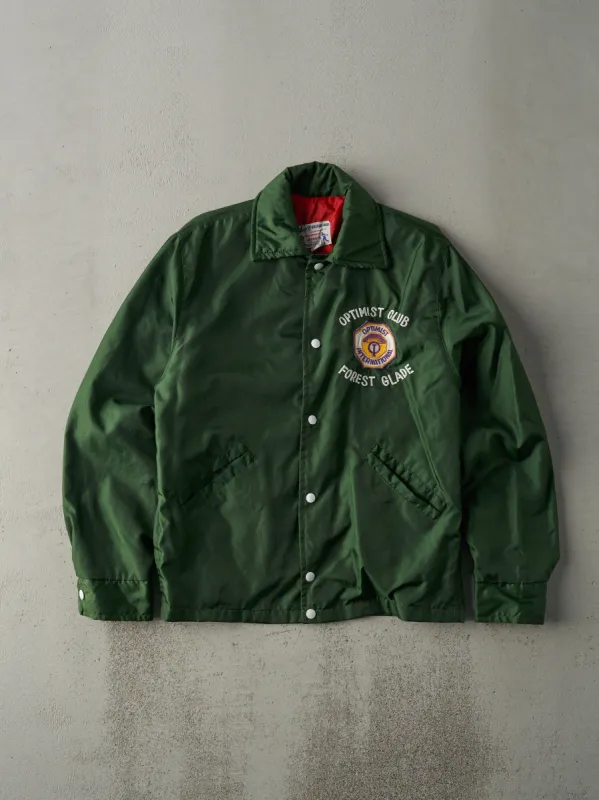 Vintage 80s Forest Green Forest Glade Optimist Club Nylon Jacket (S/M) sold by Rebalance Vintage