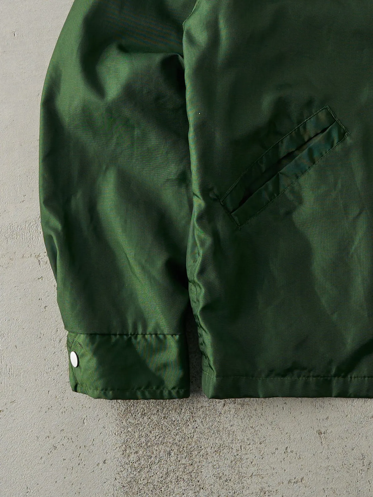 Vintage 80s Forest Green Forest Glade Optimist Club Nylon Jacket (S/M) sold by Rebalance Vintage product image thumbnail 3