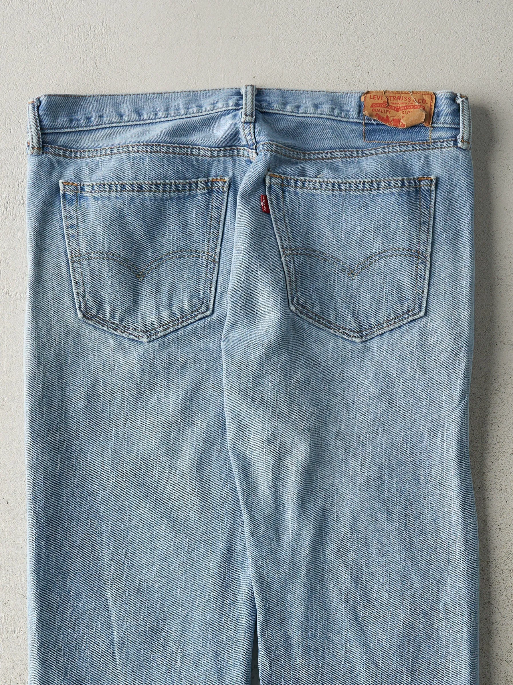 Vintage Y2K Light Wash Levi's 505 Jeans (37x31) sold by Rebalance Vintage product image thumbnail 4