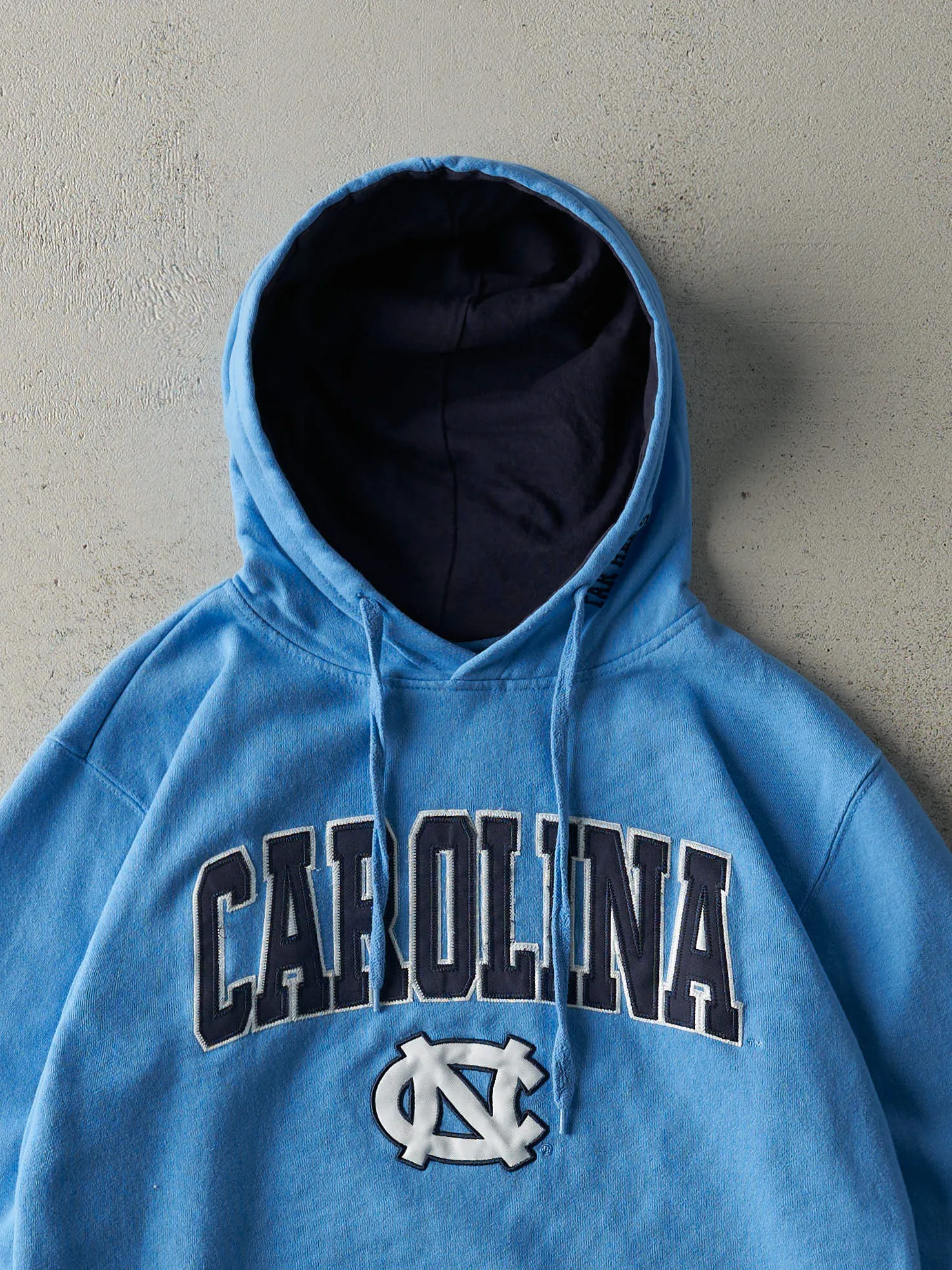Vintage Y2K Blue University of North Carolina Embroidered Hoodie (S/M) sold by Rebalance Vintage product image thumbnail 2