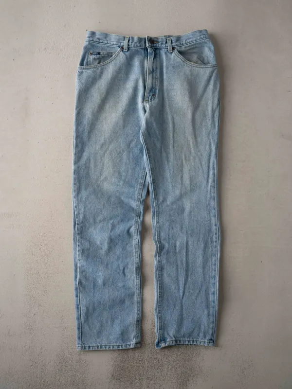 Vintage 90s Light Blue Lee Denim Jeans (35 x 31) sold by Rebalance Vintage
