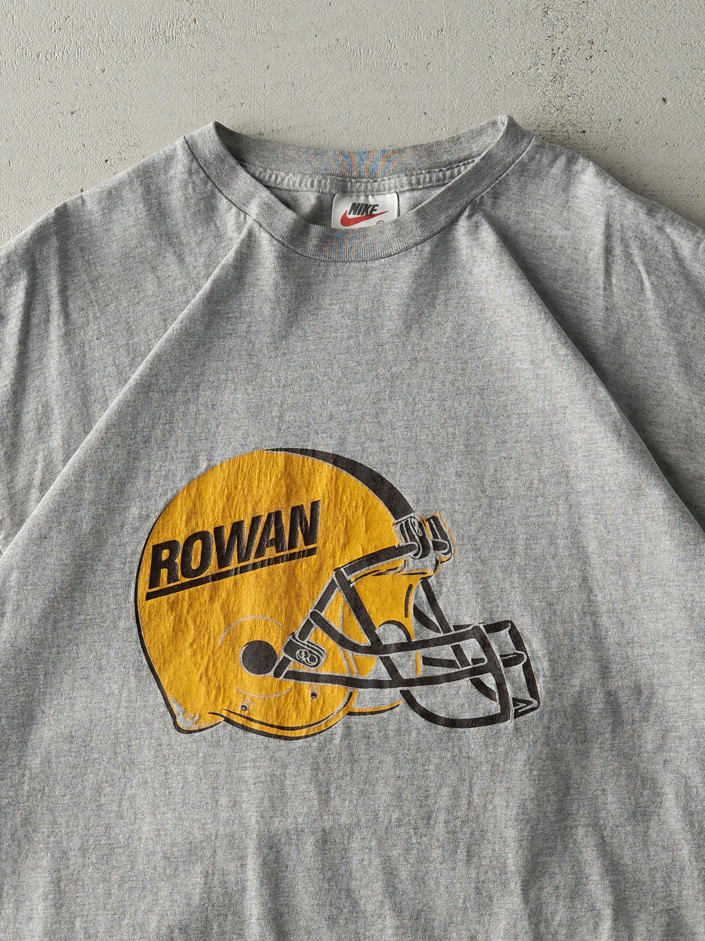 Vintage 90s Grey Nike Rowan University Football Tee (XL) sold by Rebalance Vintage product image thumbnail 3