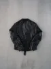 Vintage 90s Black Leather Jacket (S) sold by Rebalance Vintage