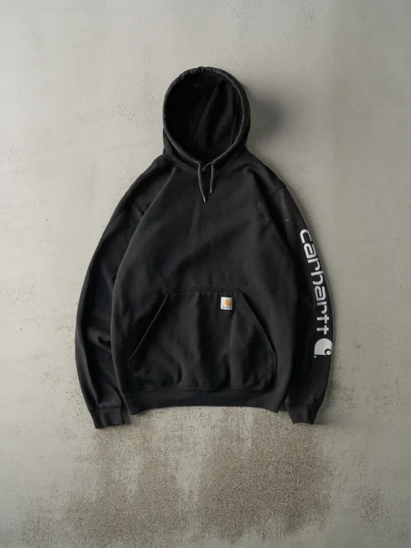 Vintage Y2K Faded Black Carhartt Hoodie (S/M) sold by Rebalance Vintage