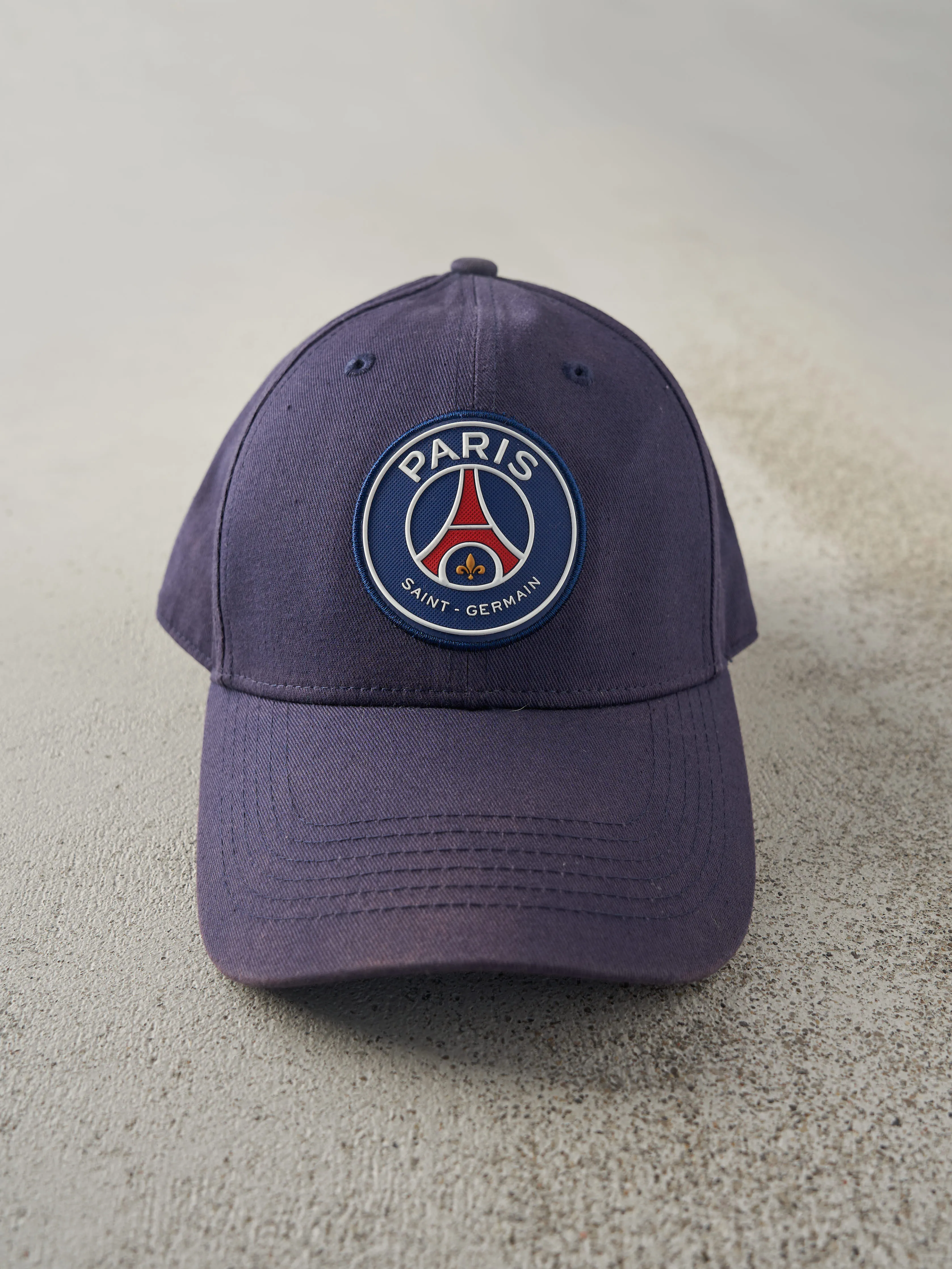 Vintage Y2K Navy Blue Paris Saint - Germain Strap Back Hat sold by Rebalance Vintage
