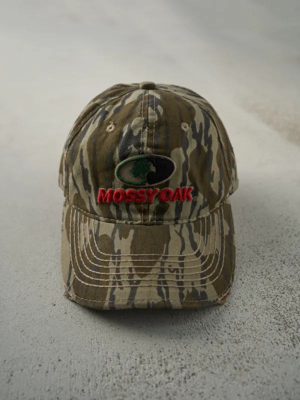 Vintage Y2K Embroidered Mossy Oak Camo Strap Back Hat sold by Rebalance Vintage