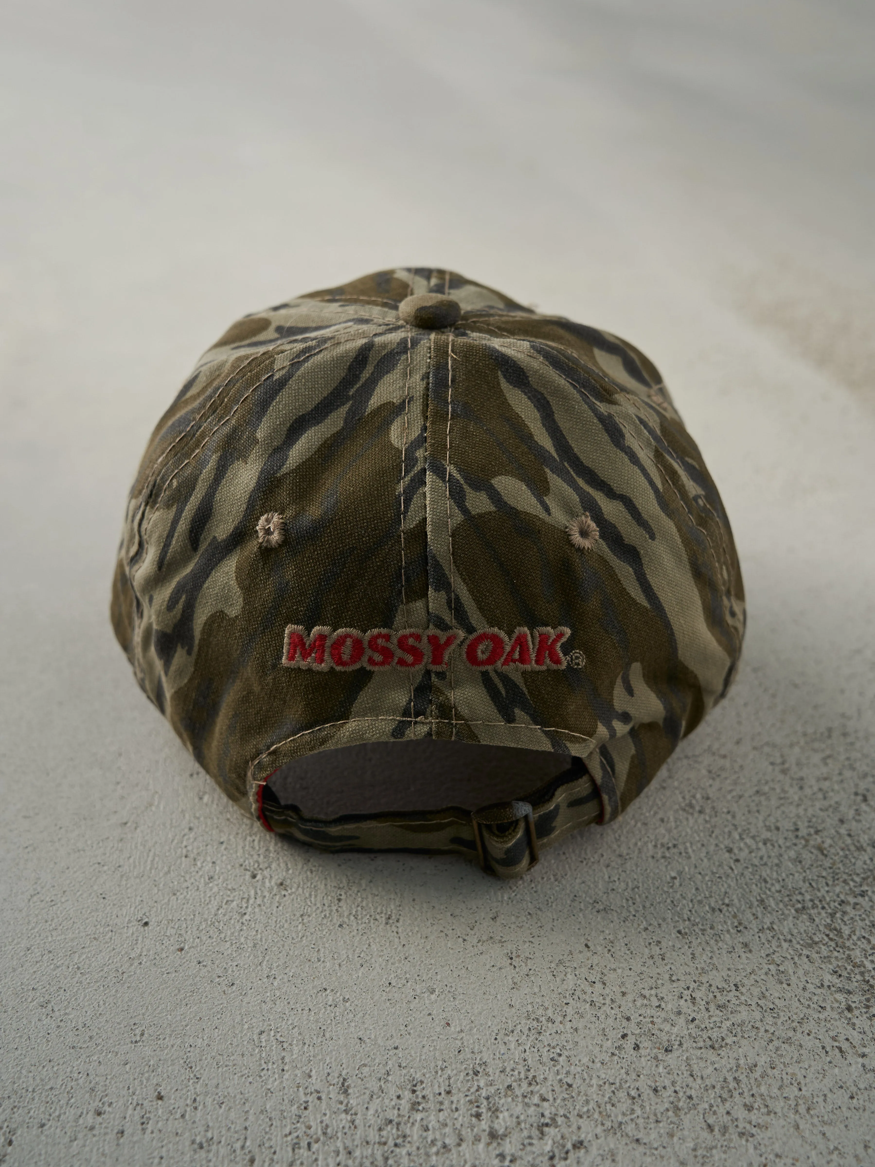 Vintage Y2K Embroidered Mossy Oak Camo Strap Back Hat sold by Rebalance Vintage product image thumbnail 3
