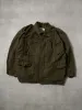 Vintage 80s Dark Moss Green Army Field Collared Jacket (XL) sold by Rebalance Vintage