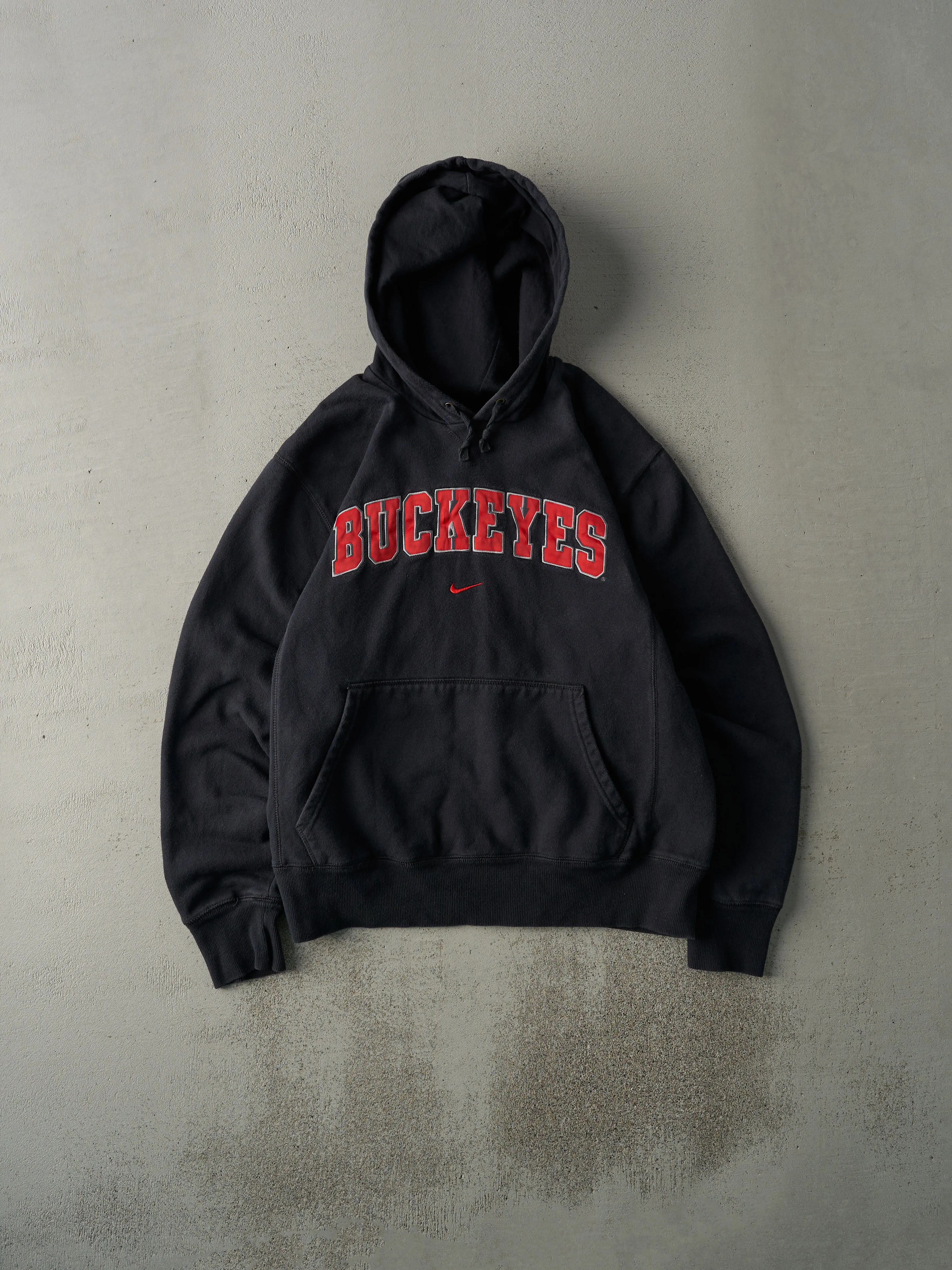 Vintage Y2K Black Ohio State Buckeyes Nike Swoosh Hoodie (M) sold by Rebalance Vintage