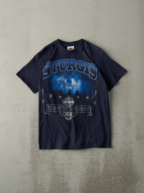 Vintage 10' Navy Blue Sturgis Black Hills Rally Harley Davidson Tee (XS) sold by Rebalance Vintage