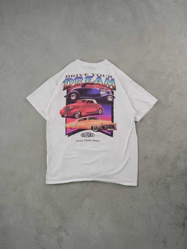 Vintage White Dupont Drive Youe Dream Graphic Tee (M) sold by Rebalance Vintage
