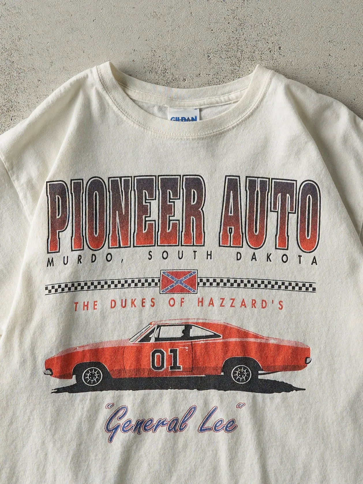 Vintage Y2K White Pioneer Auto x The Dukes of Hazzard's Tee (S) sold by Rebalance Vintage product image thumbnail 2