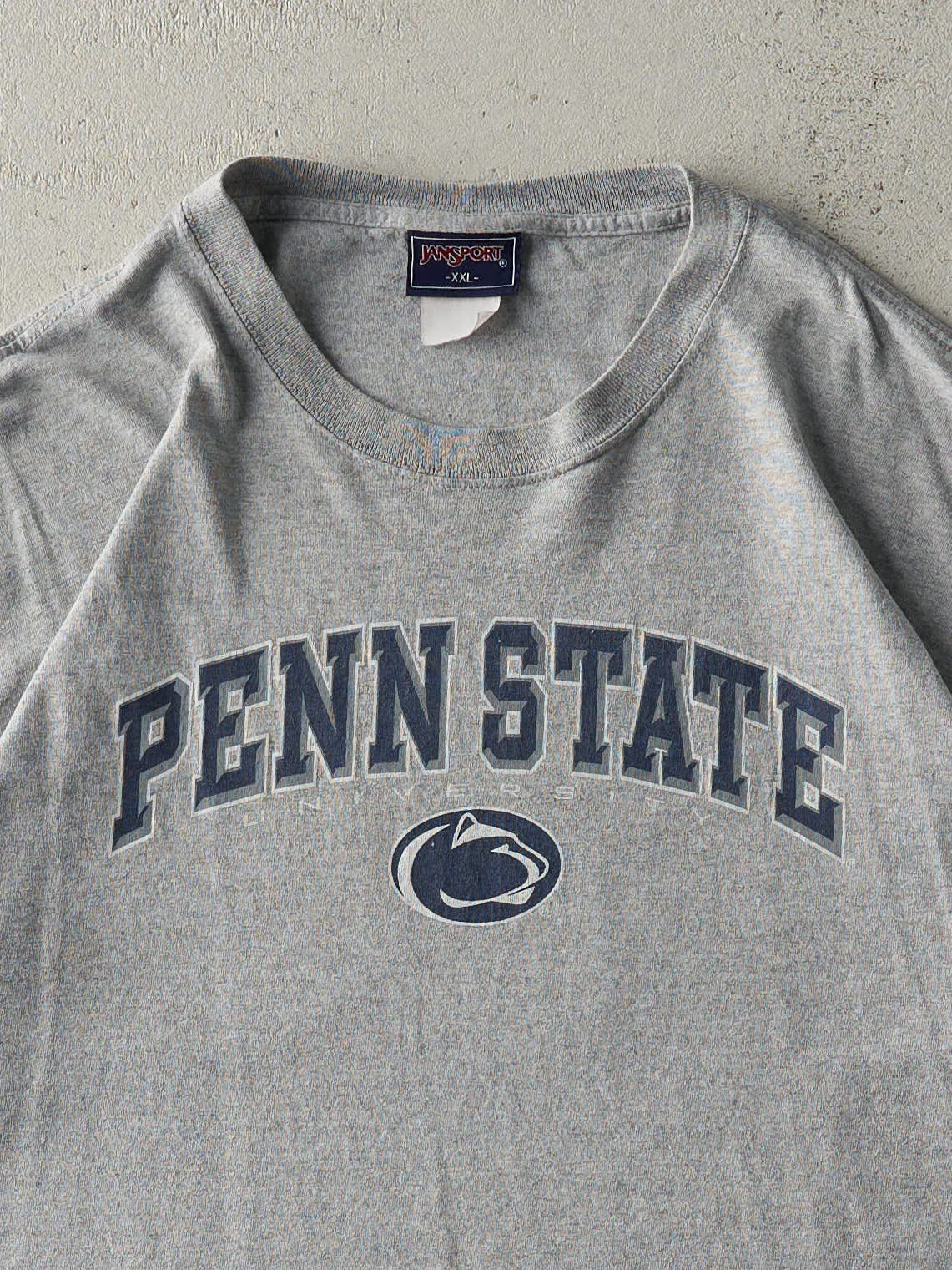Vintage Y2K Grey Penn State University Tee (XL/XXL) sold by Rebalance Vintage product image thumbnail 2