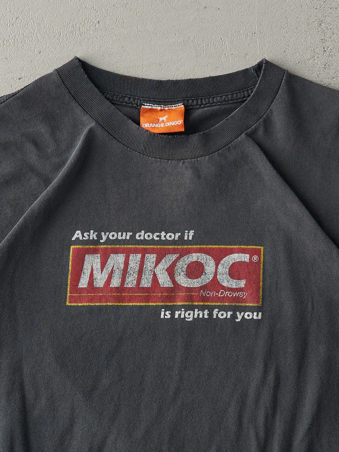 Vintage Y2K Faded Black "Ask Your Doctor if Mikoc" Tee (M) sold by Rebalance Vintage product image thumbnail 2