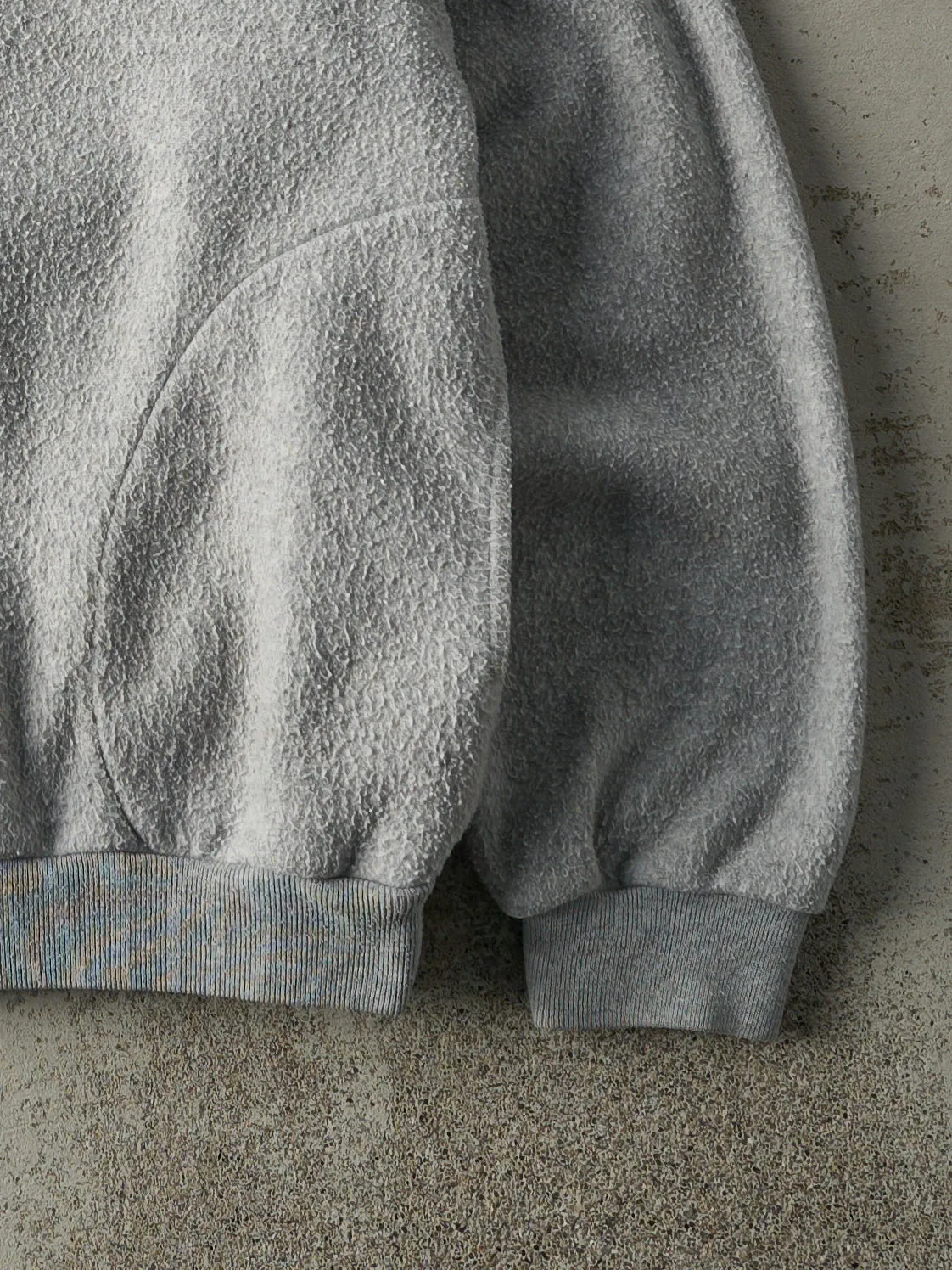 Vintage 88' Heather Grey XV Olympic Winter Games Fleece Quarter Zip Sweater (M) sold by Rebalance Vintage product image thumbnail 3