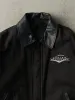 Vintage Y2K Black Denim and Leather Embroidered Cruise Nationals Jacket (M/L) sold by Rebalance Vintage