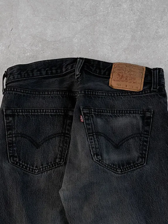 Vintage 90s Black Levi's 501 Denim Jeans (32x32) sold by Rebalance Vintage product image thumbnail 4