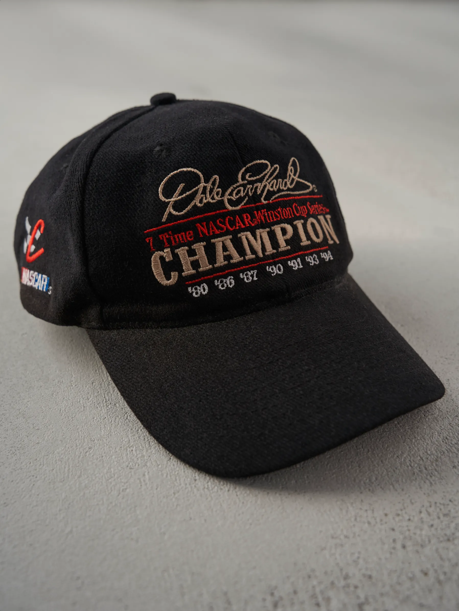 Vintage 90s Black Dale Earnhardt Nascar Racing Hat (O/S) sold by Rebalance Vintage product image thumbnail 3