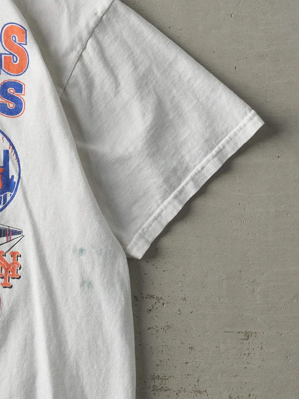 Vintage 00' White World Series Subway Series Yankees & Mets Tee (M) sold by Rebalance Vintage product image thumbnail 3