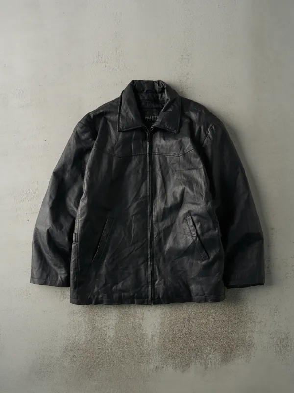 Vintage Y2K Black Pelle Cuir Leather Jacket (M/L) sold by Rebalance Vintage