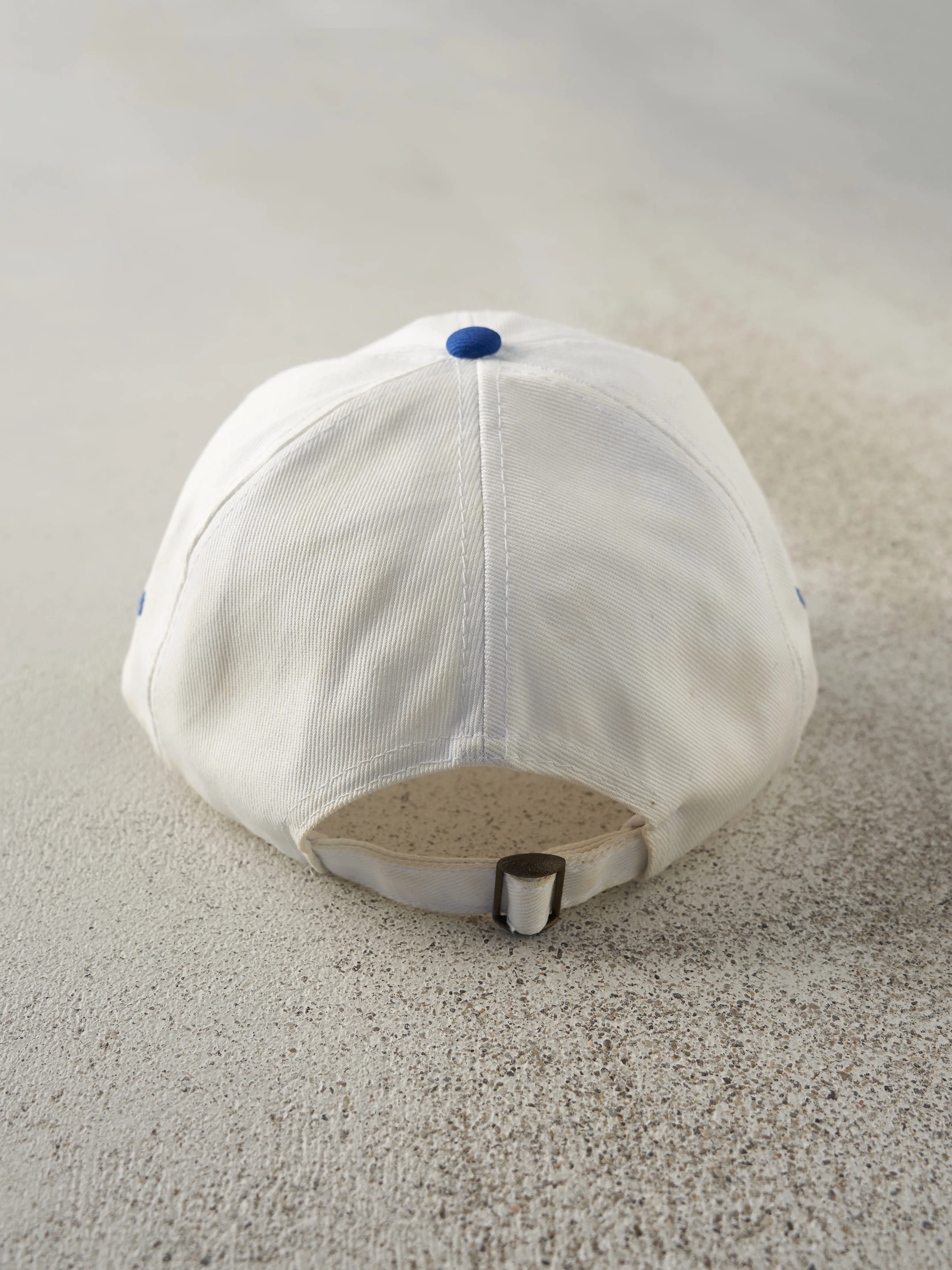 Vintage 90s White & Blue Canuck Embroidered Strap Back Hat sold by Rebalance Vintage product image thumbnail 3