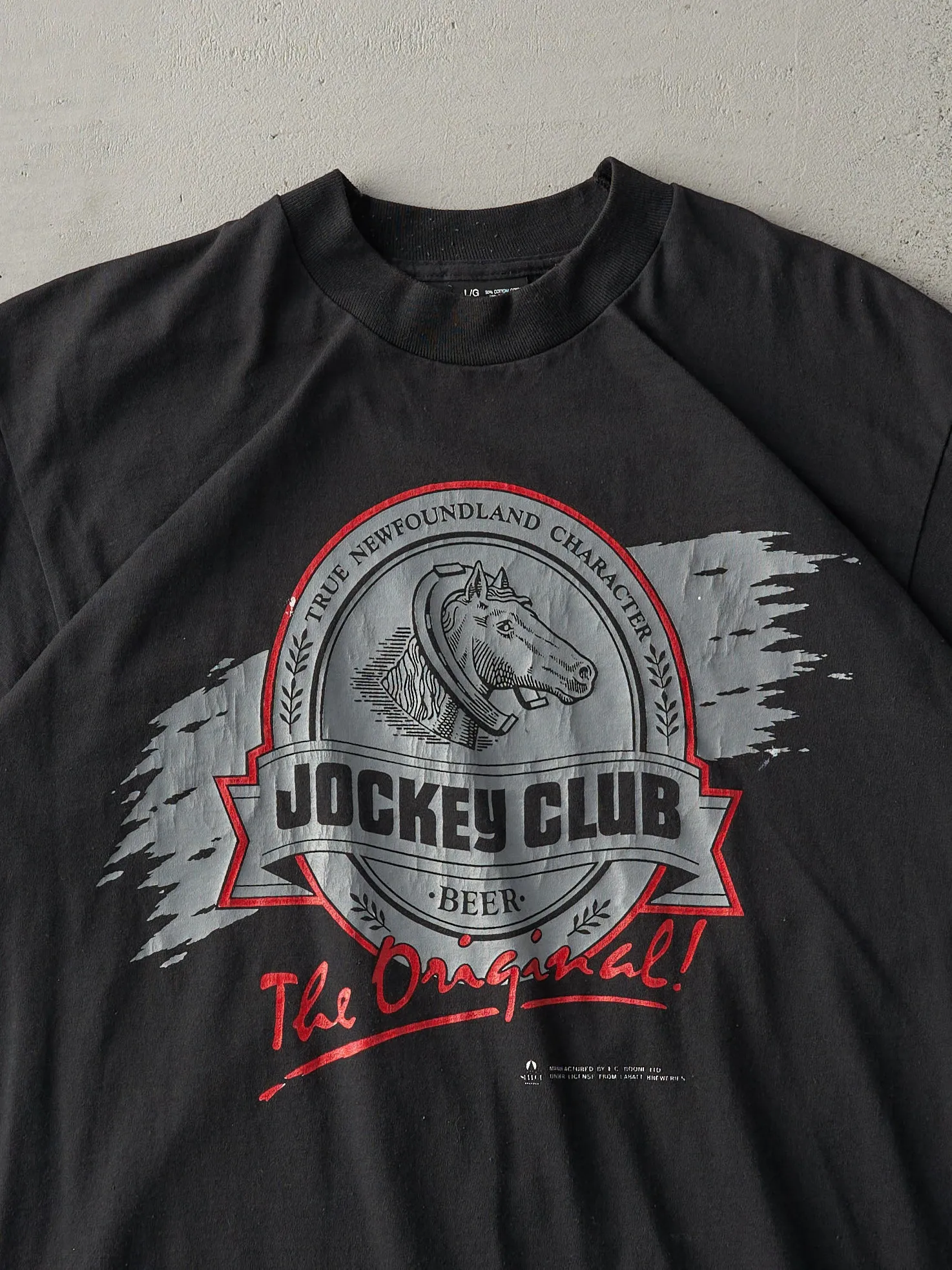 Vintage 90s Black Jockey Club Newfoundland Beer Tee (M) sold by Rebalance Vintage product image thumbnail 2