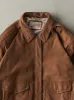 Vintage 90s Brown Sport Mobility Suede Leather Jacket (L) sold by Rebalance Vintage