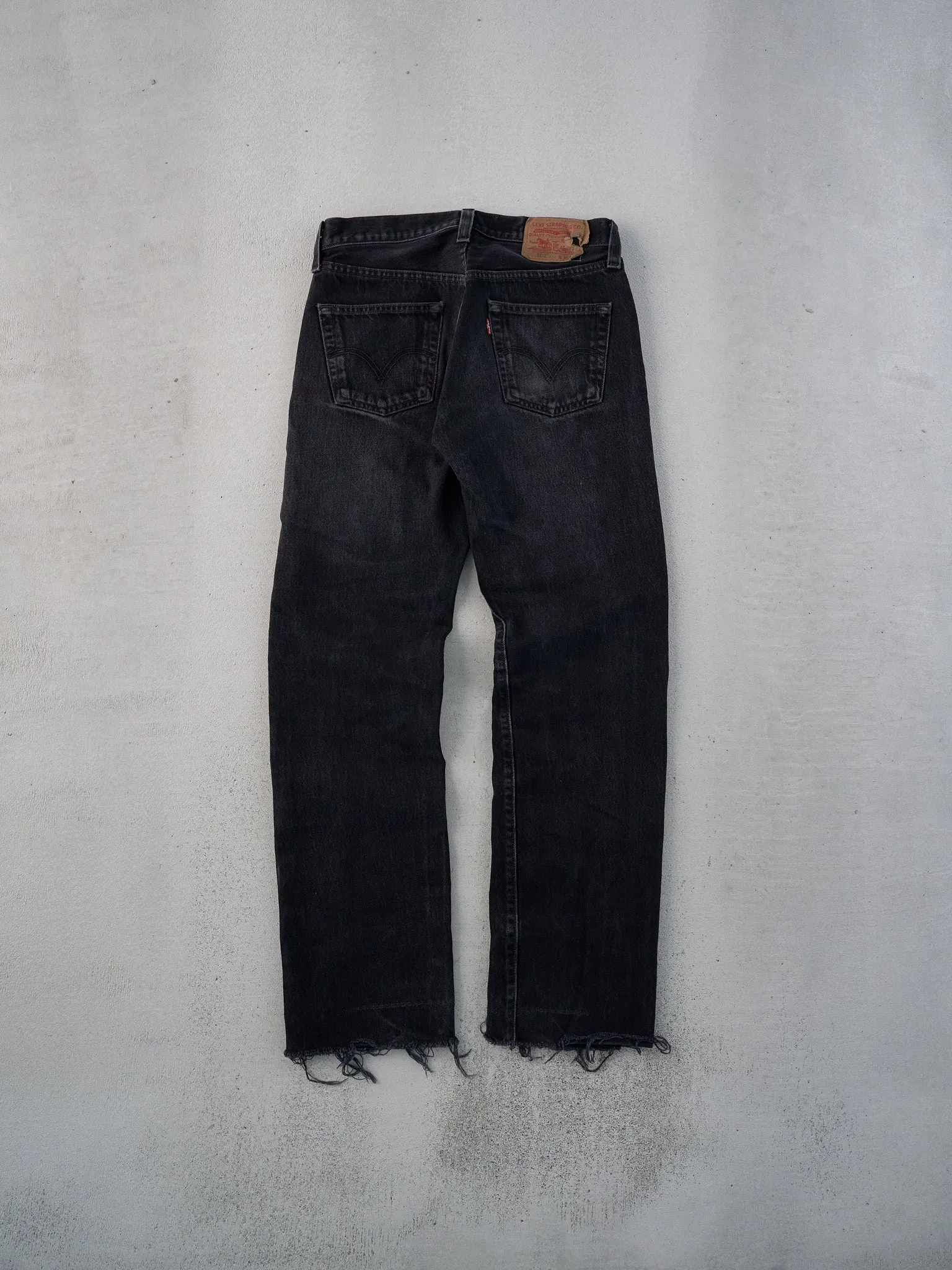 Vintage 90s Black Levi's 501 Denim Jeans (30x30) sold by Rebalance Vintage product image thumbnail 2
